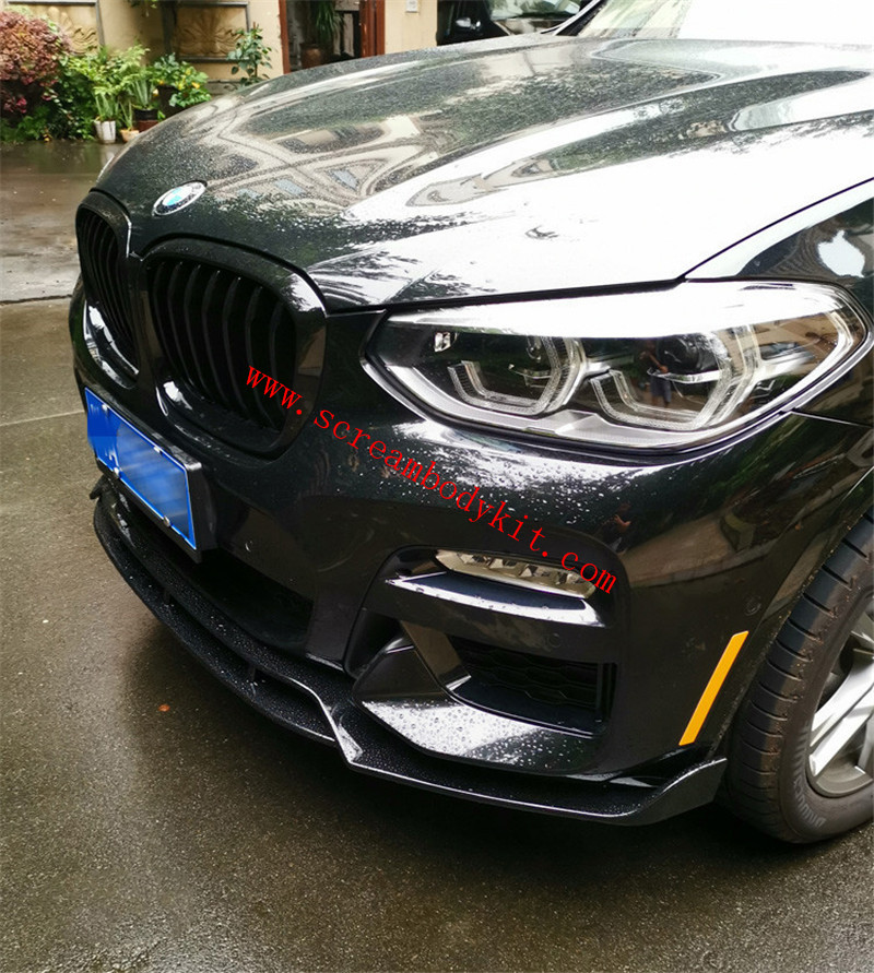 18-19 BMW X3 X4 G01G02G08 carbon fiber front lip grills mirror